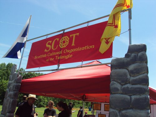 SCOT Info Booth and Flags