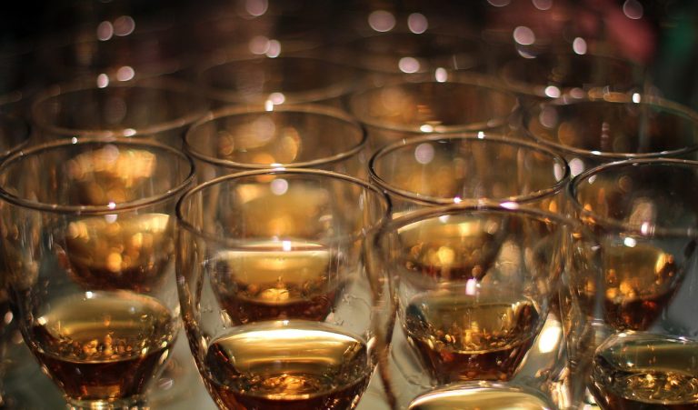 Glasses of whisky