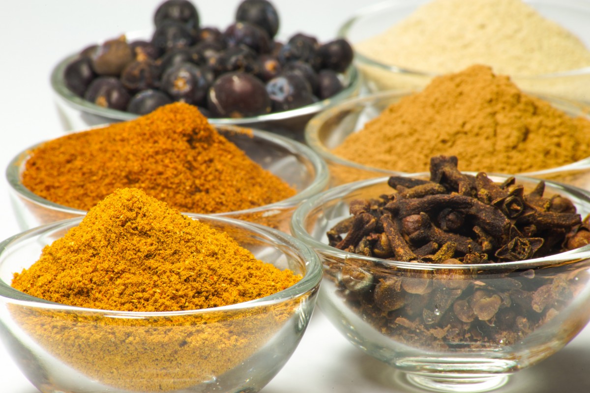 Curry powders, licensed CC0 public domain